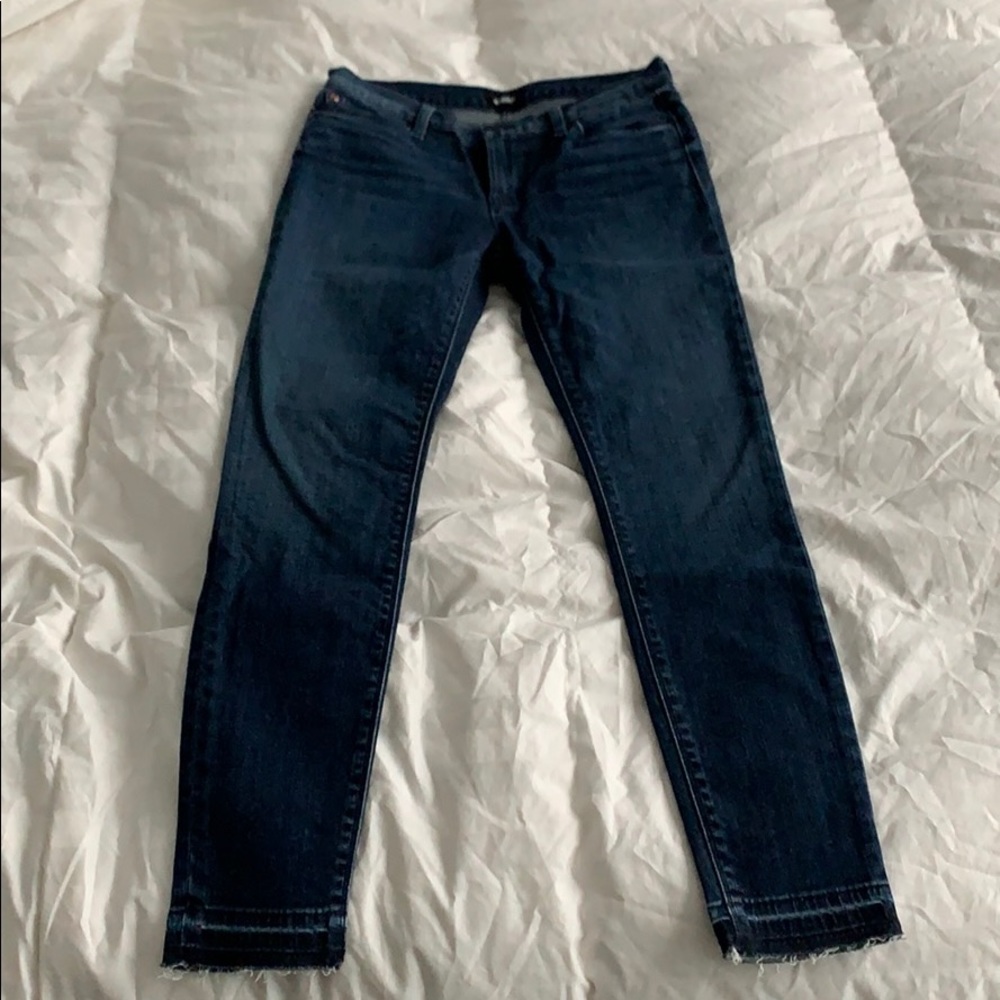 Hudson Nico super skinny raw hem ankle jean